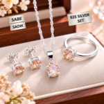 SABE SADIK 925 Silver Jewellery Set – Ring, Necklace & Earrings