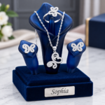 Sophia Butterfly Jewellery Set – Necklace, Earrings & Ring