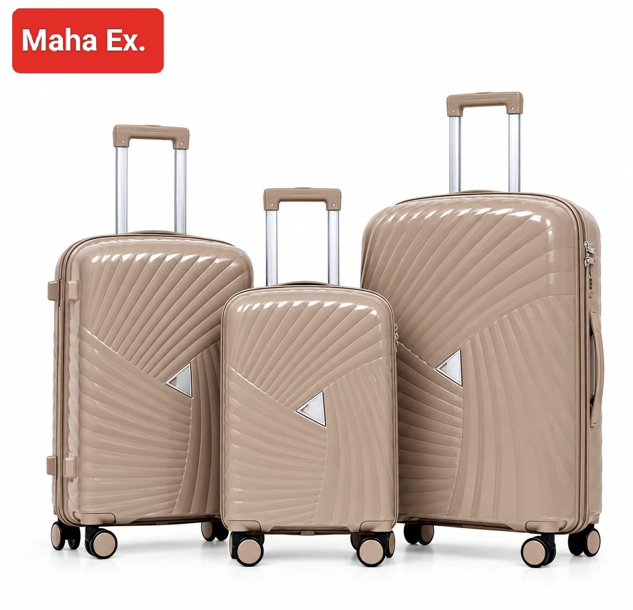 WhatsApp Image 2026-10-03 at 15.31.22 (1) Maha Ex. 3-Piece Premium Hard Shell Luggage Set – Beige - Image 1